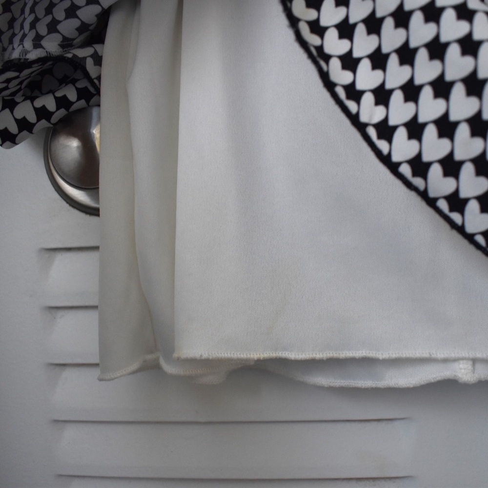 Speechless Heart Pattern Dress | Black & White - Picture 7 of 9